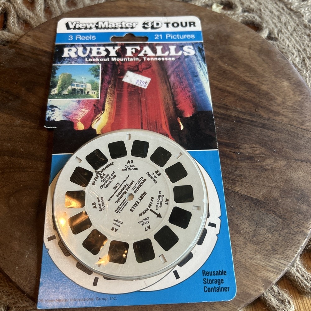 Ruby‎ Falls Lookout Mountain Tennessee 3d View-Master 3 Reel Packet - Full Color